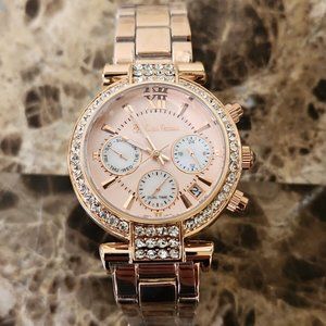 Lucien Pezzoni rose gold Ladies Multifunction Watch Swarovski Crystal La Pergola